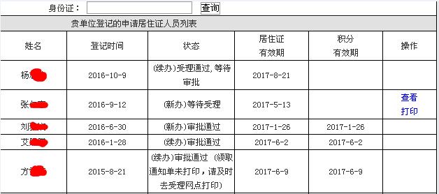 居住證積分(fēn)成功通過